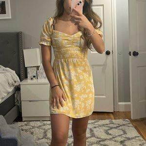 Abercrombie and Fitch Mini Yellow Dress